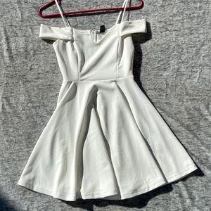 Windsor White Off the Shoulder Dress